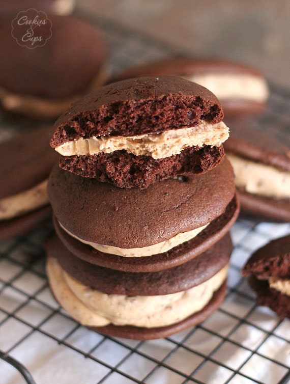 Peanut Butter Cup Blizzard Whoopie Pies