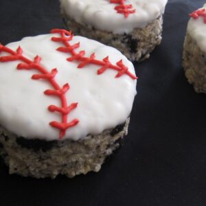 Baseball Oreo Rice Krispie Treats