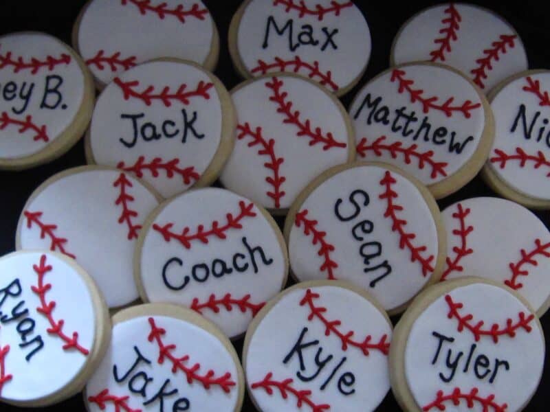 baseball cookies