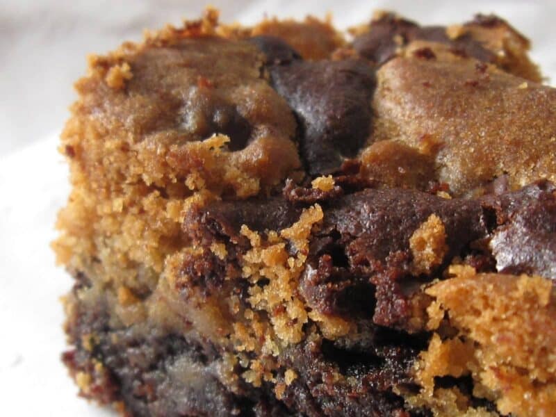 double chocolate chip cookie dough brownies