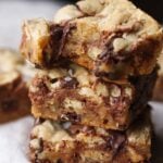 Twix Blondies are sweet and chewy with bits of crunchy shortbread throughout. You can even top them with flaked sea salt for a perfect sweet & salty bite!