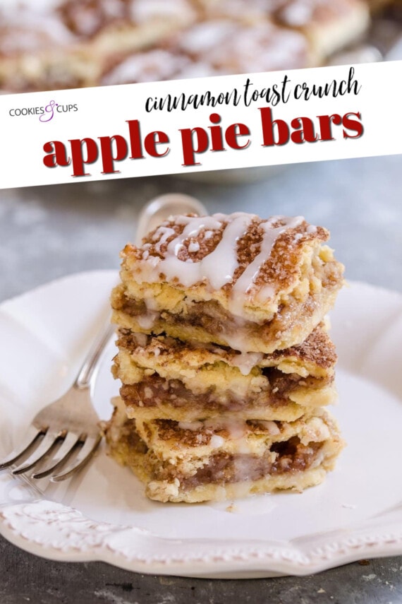Apple Pie Bars Pinterest Image
