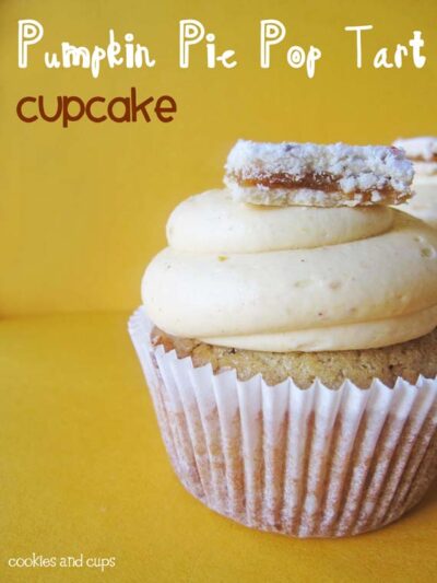pumpkin pie pop tart cupcakes