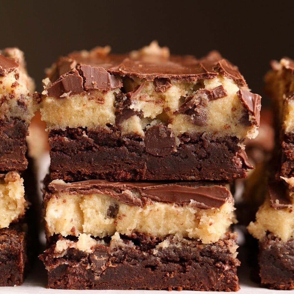 Cookie Dough Brownies Recipe Cookies and Cups
