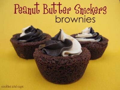 peanut butter snickers brownies