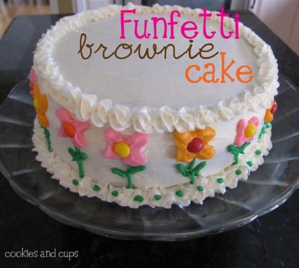 funfetti brownie cake