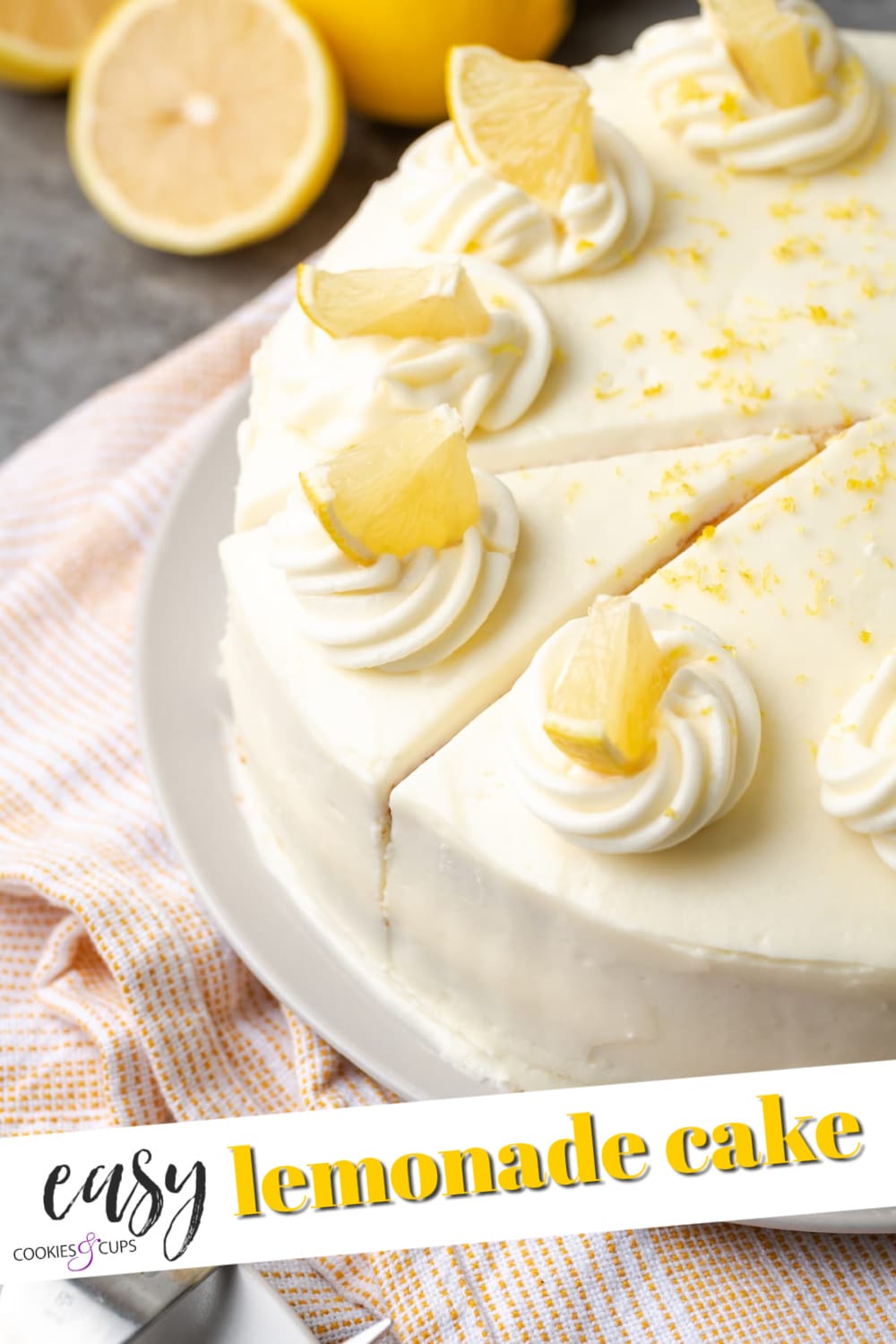 Lemonade Cake Pinterest Image