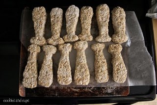 A dozen baseball bat krispies