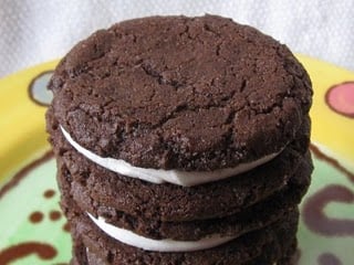 A stack of Homemade Oreos.