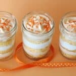 Image of Orange Dreamsicle Cupcakes in a Jar