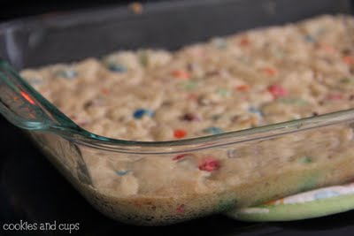 Baked Cookie Dough Bottom