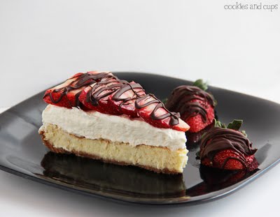 Chocolate Covered Strawberry Cheesecake