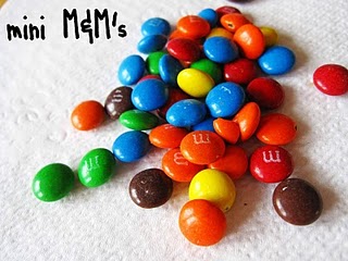 A pile of Mini M&Ms