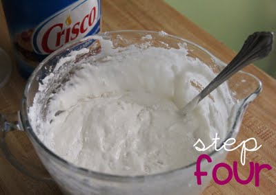 Melted marshmallows combined with powdered sugar in a mixing bowl.