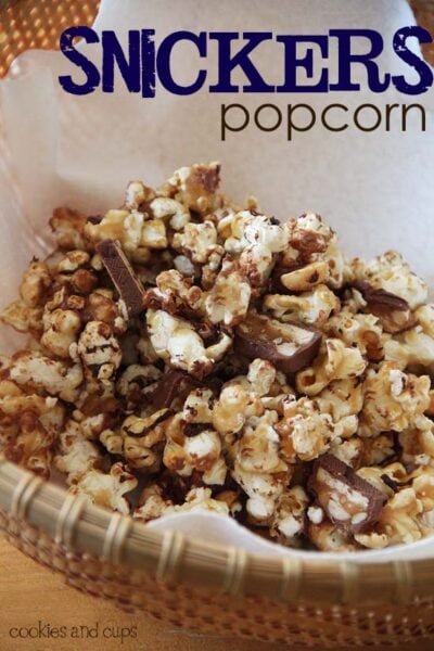 snickers popcorn