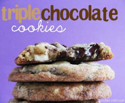 triple chocolate cookies