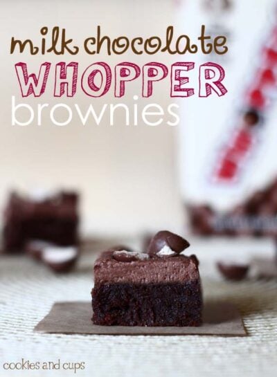 milk chocolate whopper brownies