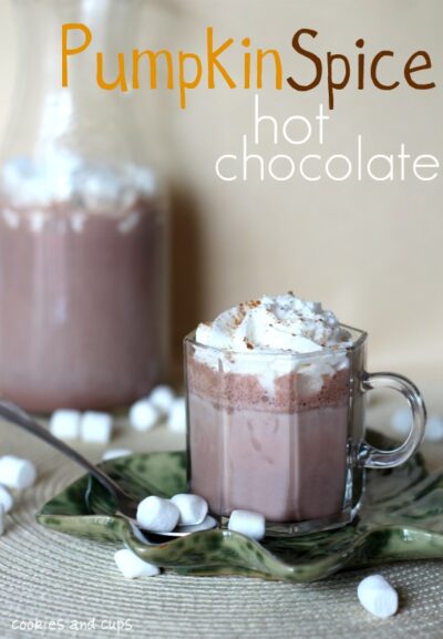pumpkin spice hot chocolate