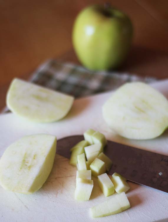 Apple Toffee Blondies with Brown Sugar Frosting | Cookies and Cups