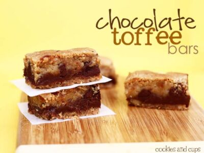 chocolate toffee bars