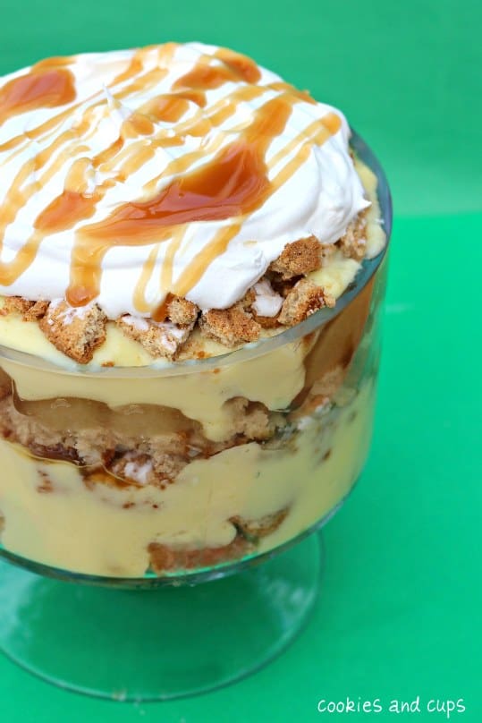 Caramel Apple Trifle - Cookies and Cups