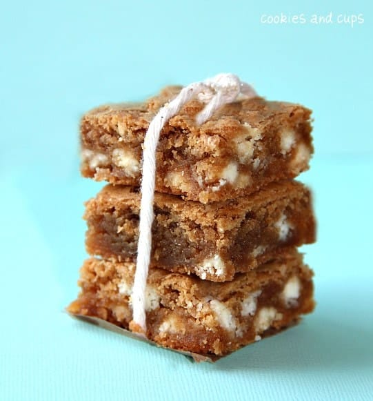 White Chocolate Butterscotch Blondies