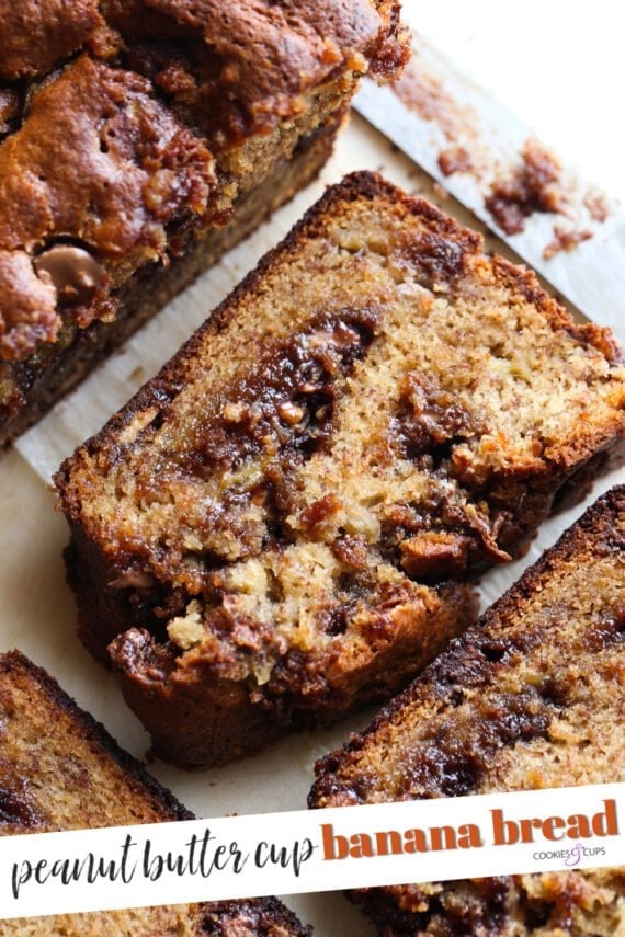 Peanut Butter Banana Bread Pinterest Image