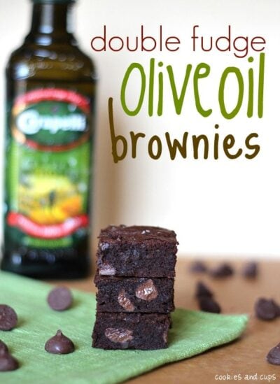 double fudge olive oil brownies