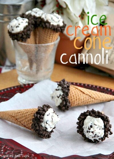 ice cream cone cannoli