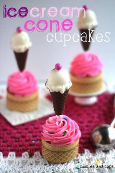 ice cream cone cupcakes