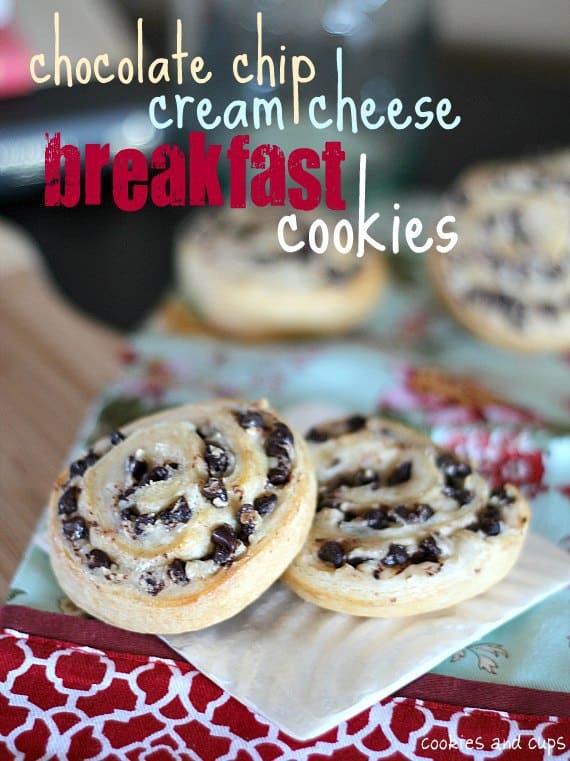 Chocolate Chip Cream Cheese Breakfast Cookies | Cookies & Cups