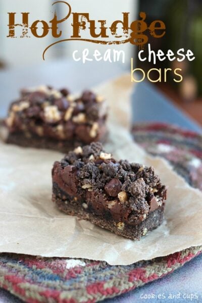 hot fudge cream cheese bars