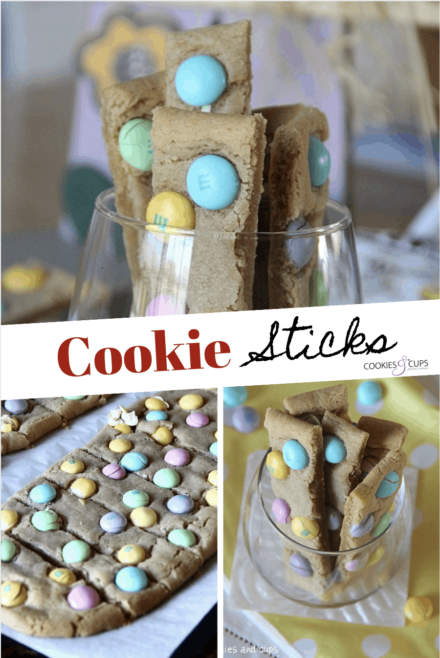 Pinterest image for cookie sticks