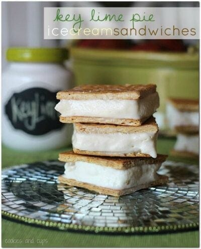 key lime pie ice cream sandwiches