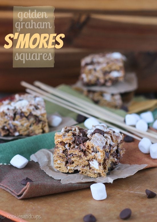 Golden Grahams S'mores Bars - Sugar and Soul