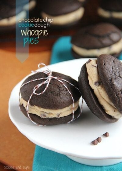 chocolate chip cookie dough whoopie pies