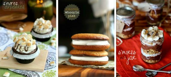 S'mores week collage of three recipes