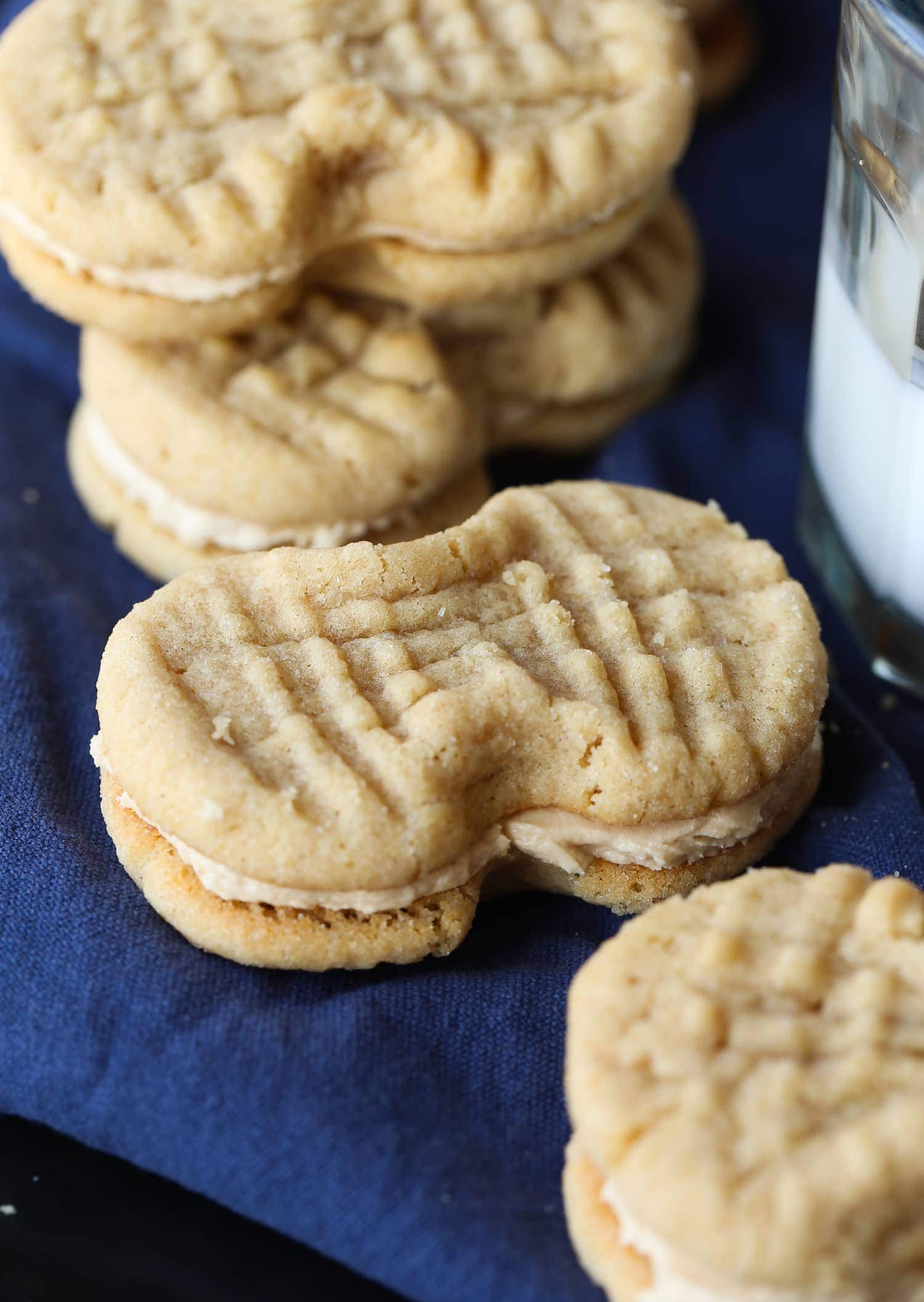 Homemade Nutter Butters Peanut Butter Cookies Cookies and Cups
