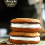 Two smores whoopie pies, stacked