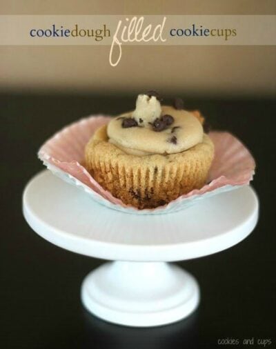 cookie dough filled cookie cups
