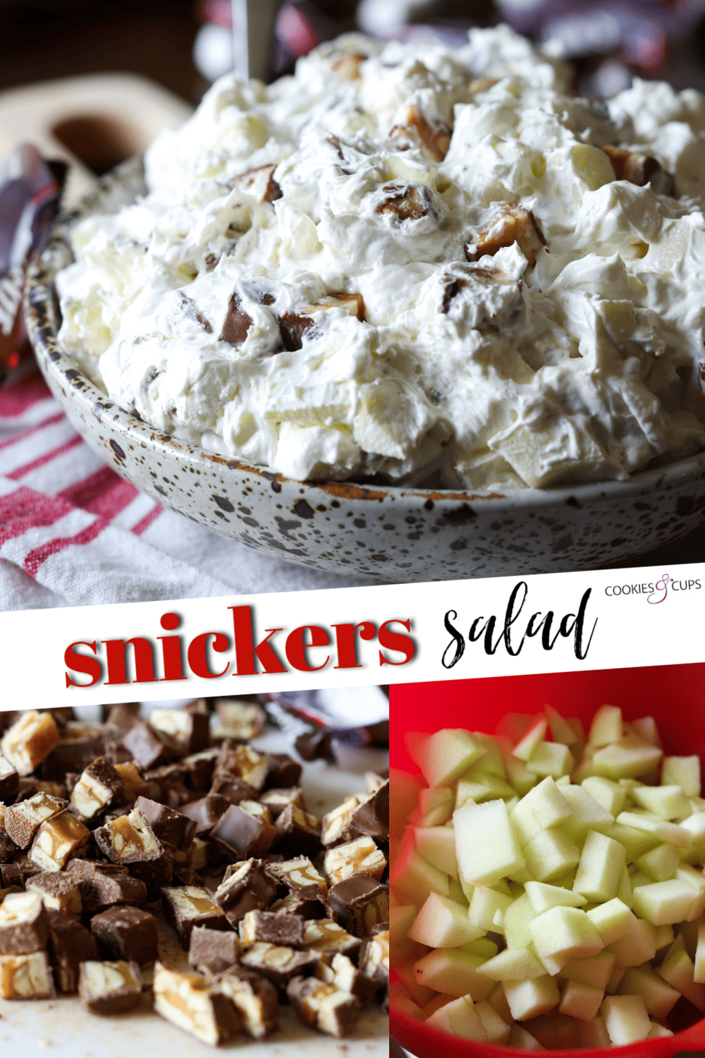 Snickers-Salat Pinterest-Bild