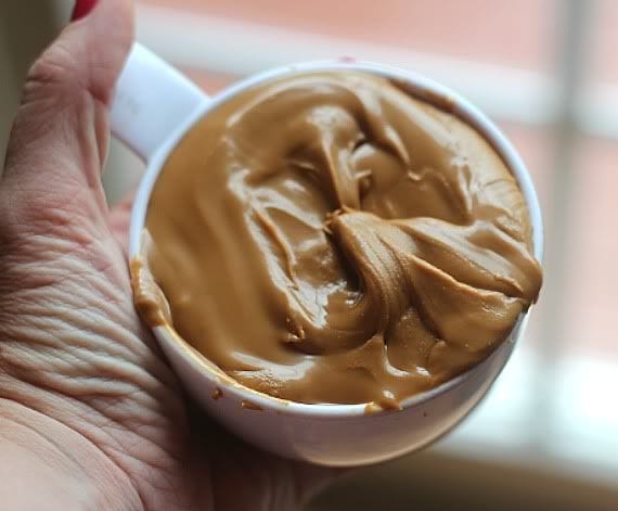 Peanut butter in a measuring cup