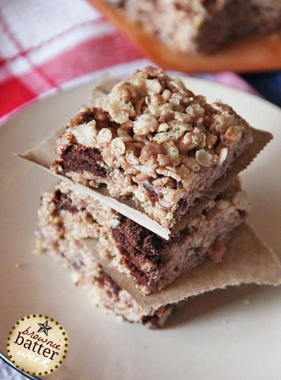 Brownie Batter Krispie Treats