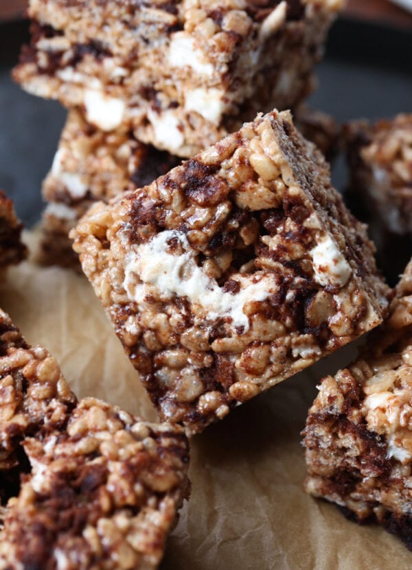 brownie batter krispie treats