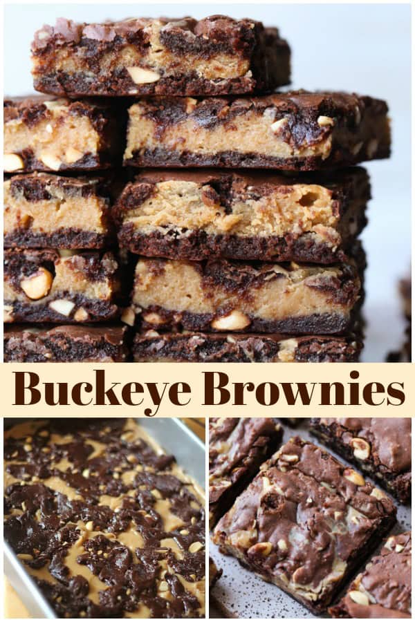 Buckeye Brownies | An Easy Peanut Butter and Chocolate Brownie Recipe