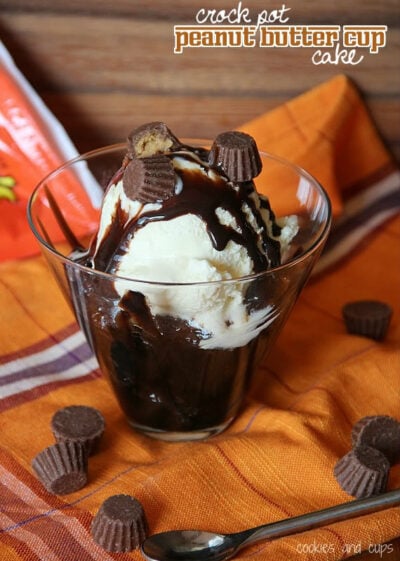 crock pot peanut butter cup cake