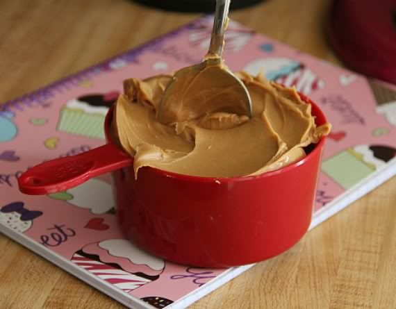 Peanut butter in a measuring cup