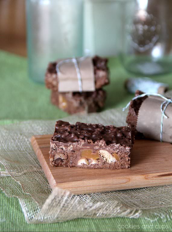 Icebox Candy Bars on a cutting board