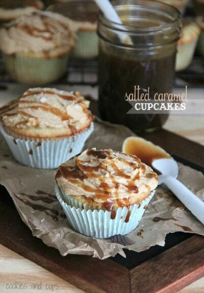 salted caramel cupcakes