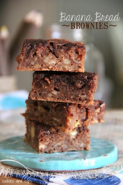 banana bread brownies